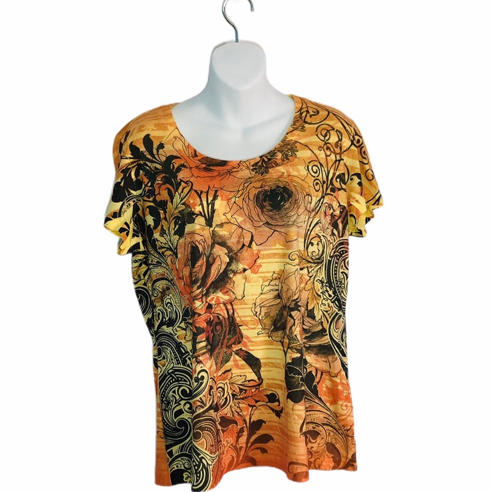 Appropriate Behavior Scoop Neck Embellished Top